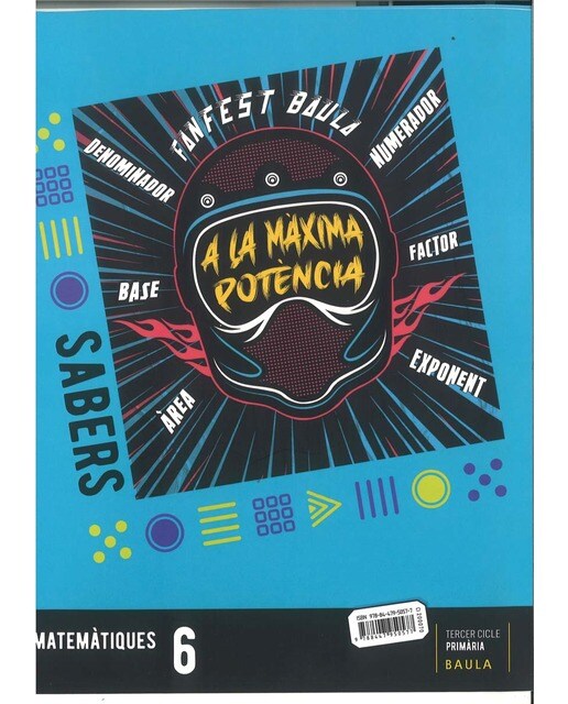 Llibre Sabers Matemàtiques 6è Primària Fanfest