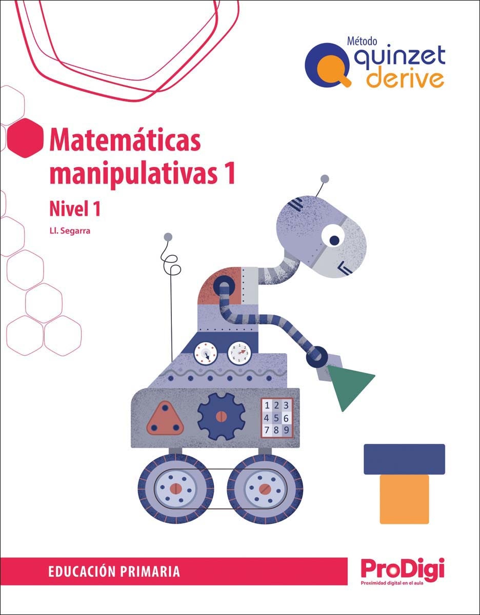 Portada de Matemáticas manipulativas 1º EP – Quinzet Derive - Prodigi