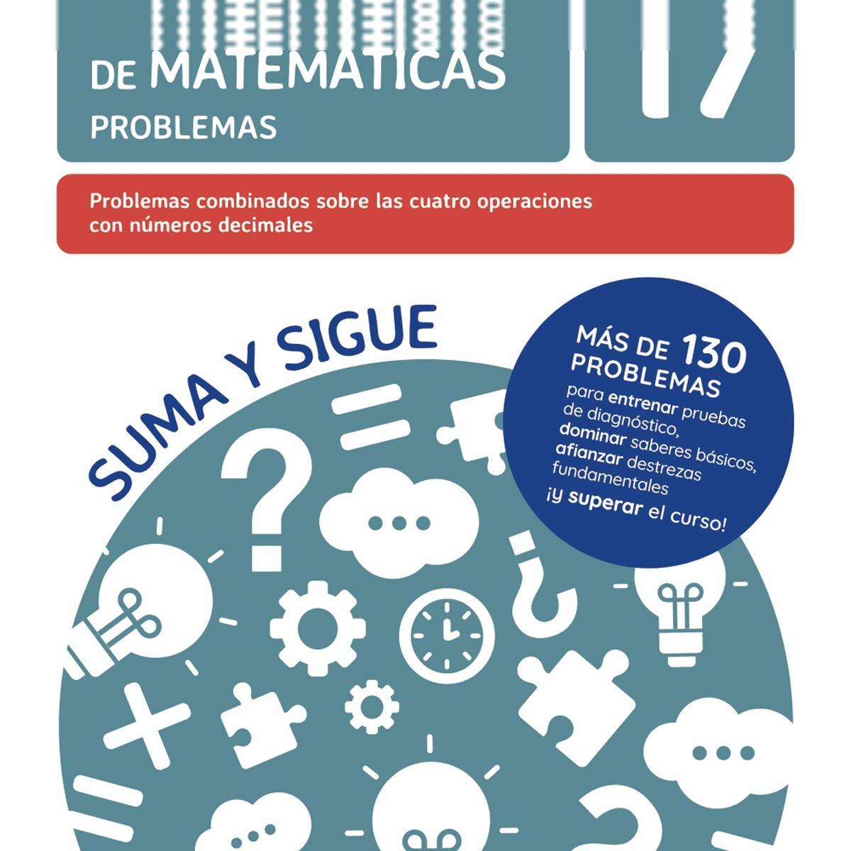 17 Problemas combinados sobre las cuatro operaciones con números decimales