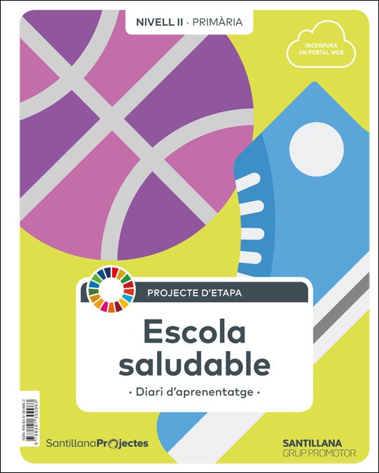 Portada de NIVEL II PRI ESCOLA SALUDABLE. DIARI D'APRENENTATGE (Tapa blanda).