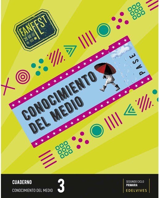 Portada de PROYECTO: FANFEST. CONOCIMIENTO DEL MEDIO 3 - CUADERNO.