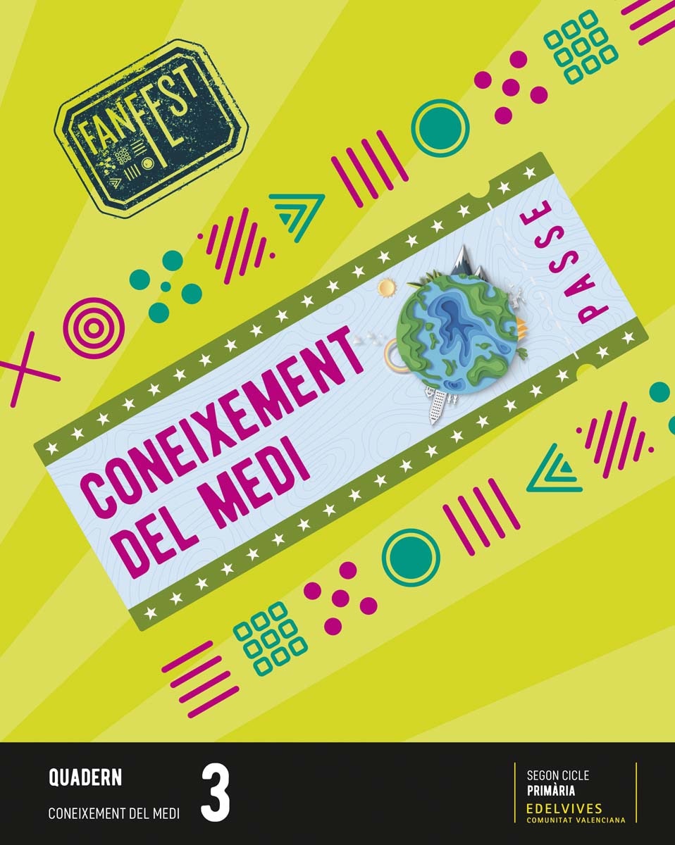 Portada de Projecte: FanFest. Coneixement del medi 3 - Quadern.