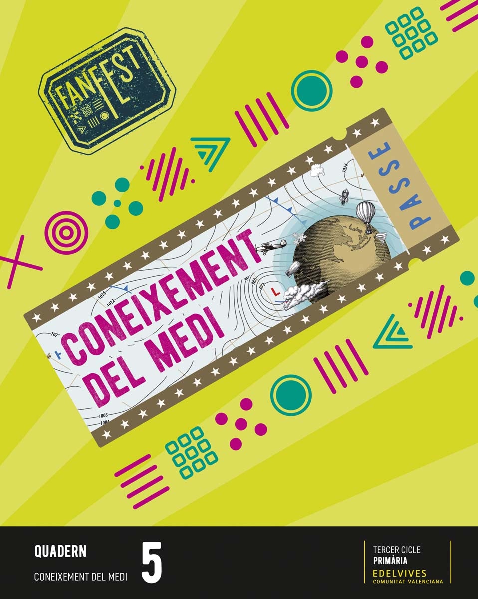 Portada de Projecte: FanFest. Coneixement del medi 5 - Quadern.