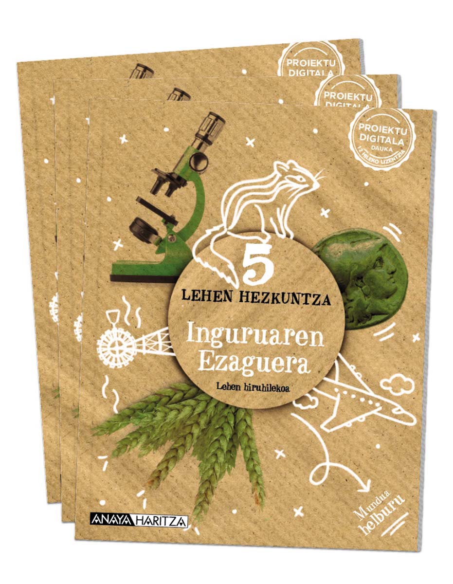 Portada de Inguruaren ezaguera 5. (Tapa blanda).