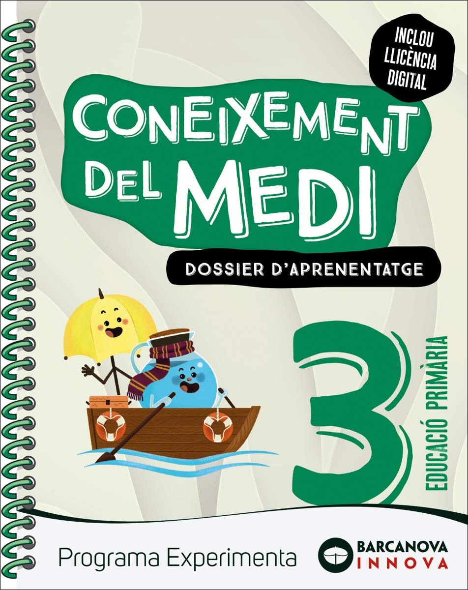 Portada de Experimenta 3. Medi. Dossier d'aprenentatge.