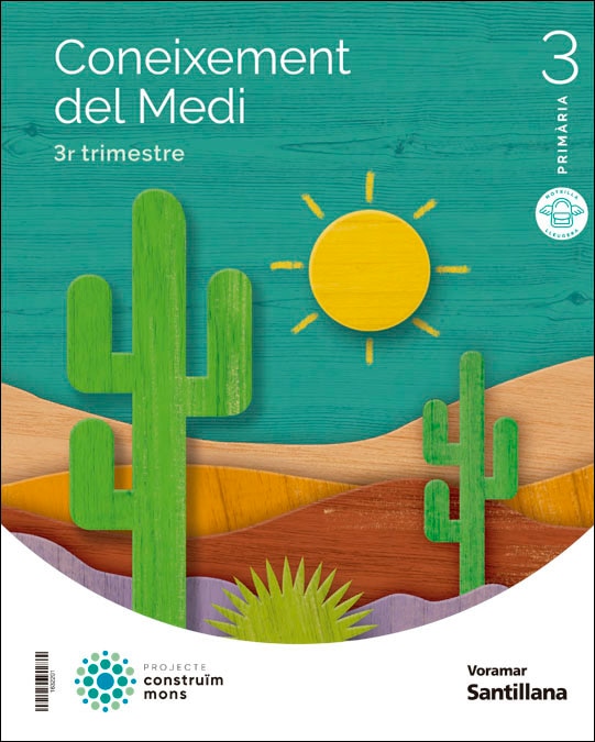 Portada de CONEIXEMENT DEL MEDI M LIGERA 3 PRIMARIA CONSTRUIM MONS (Tapa blanda).