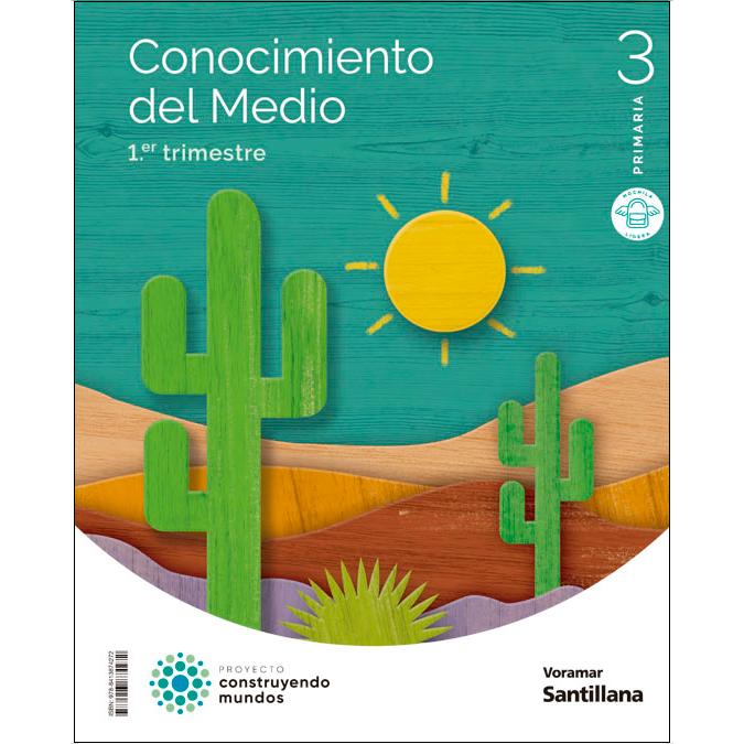 Portada de CONOCIMIENTO DEL MEDIO M LIGERA 3 PRIMARIA CONSTRUYENDO MUNDOS (Tapa blanda).