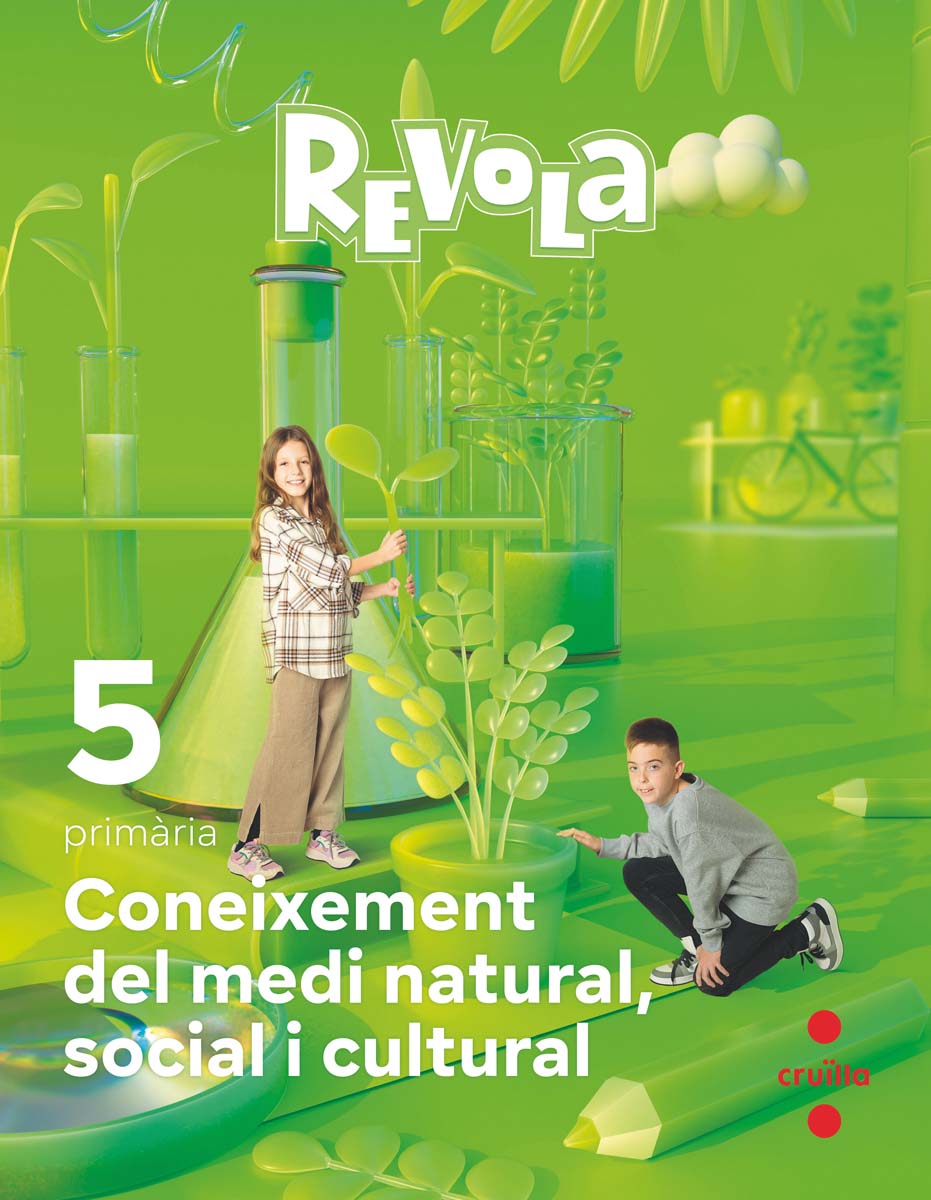 Portada de Coneixement del Medi Natural, Social i Cultural. 5 Primària. Revola. Cruilla (Tapa blanda).
