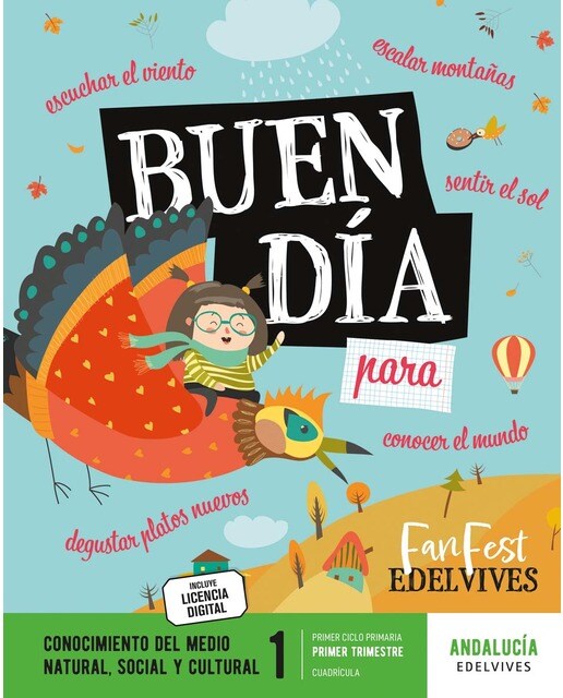 Proyecto: FanFest. Conocimiento del medio 1 - Cuadrícula. Trimestres [Andalucía]  (Tapa blanda) 1