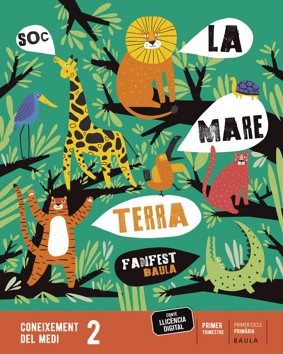 Portada de Coneixement del medi 2n primaria llibre de l'alumne (Projecte Fanfest)