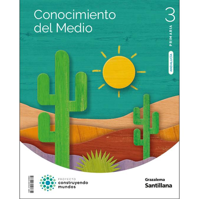 Portada de CONOCIMIENTO DEL MEDIO 3 PRIMARIA CONSTRUYENDO MUNDOS (Tapa blanda).