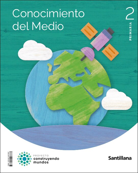 Portada de CONOCIMIENTO DEL MEDIO 2 PRIMARIA CONSTRUYENDO MUNDOS.