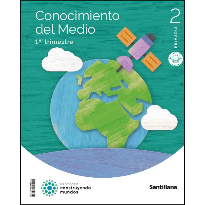 Portada de CONOCIMIENTO DEL MEDIO MOCHILA LIGERA 2PRIMARIA CONSTRUYENDO MUNDOS (Tapa blanda).