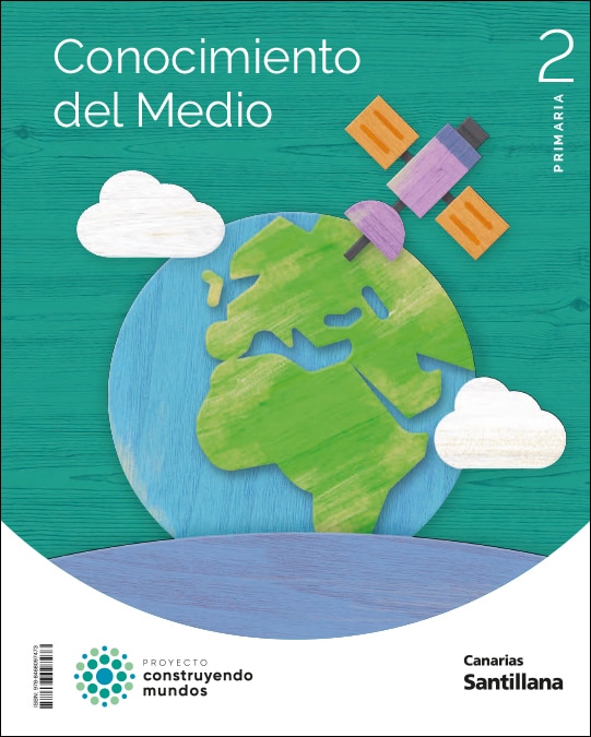 Portada de CONOCIMIENTO DEL MEDIO 2 PRIMARIA CONSTRUYENDO MUNDOS.