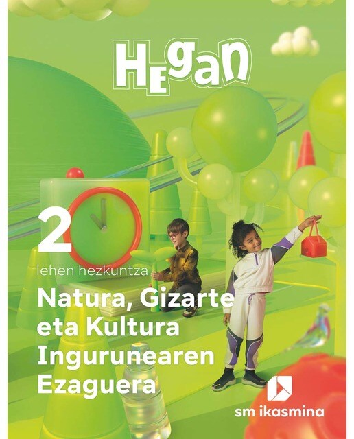 Natura, Gizarte eta Kultura Ingurunearen Ezaguerra. Lehen Hezkuntza 2. Hegan (Tapa blanda) 1