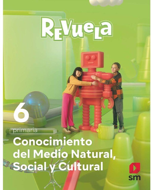 Portada de Conocimiento del Medio Natural, Social y Cultural. 6 Primaria. Revuela (Tapa blanda).