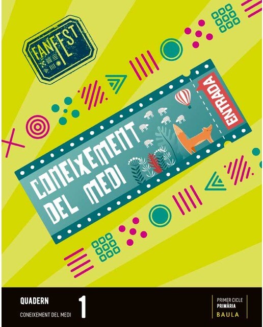 Quadern Coneixement del medi 1r Primària Fanfest - Espiral (Tapa blanda) 1