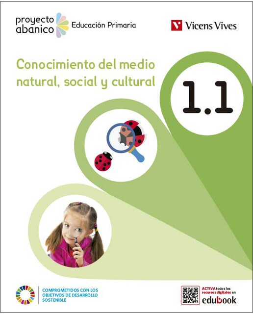 Portada de CONOCIMIENTO DEL MEDIO 1 TRIM+ACT BIENV (ABANICO) (Tapa blanda).