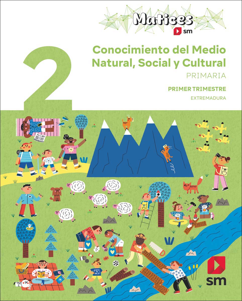 Conocimiento del Medio Natural, Social y Cultural. 2 Primaria. Trimestres. Matices. Extremadura  (Tapa blanda) 1