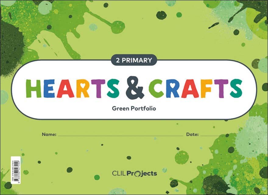 Portada de HEARTS & CRAFTS GREEN NOTEBOOK 2 PRIMARIA (Tapa blanda).
