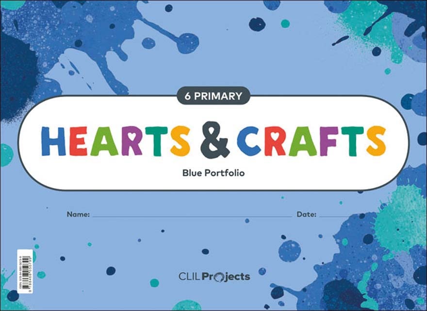 Portada de HEARTS & CRAFTS BLUE NOTEBOOK I 6PRIMARY (Tapa blanda).