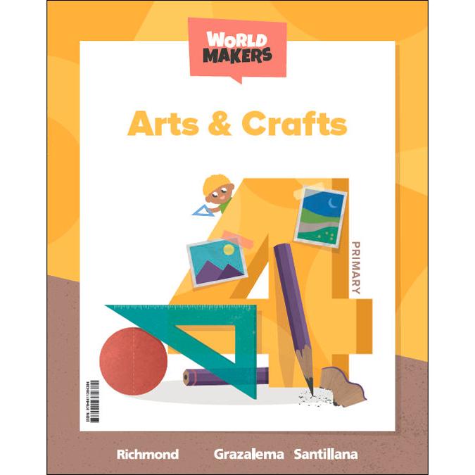 Portada de ARTS & CRAFTS 4 PRIMARY WORLD MAKERS (Tapa blanda).