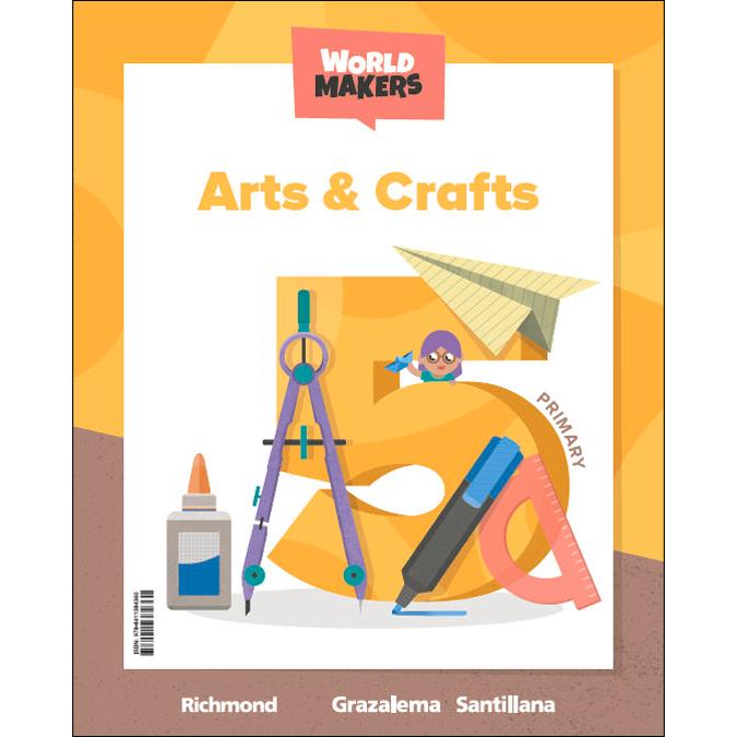 Portada de ARTS & CRAFTS 5 PRIMARY WORLD MAKERS (Tapa blanda).