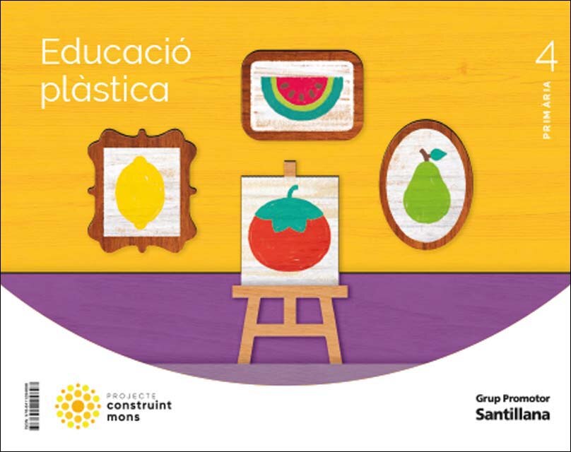 Portada de EDUCACIO PLASTICA 4 PRIMARIA CONSTRUINT MONS.
