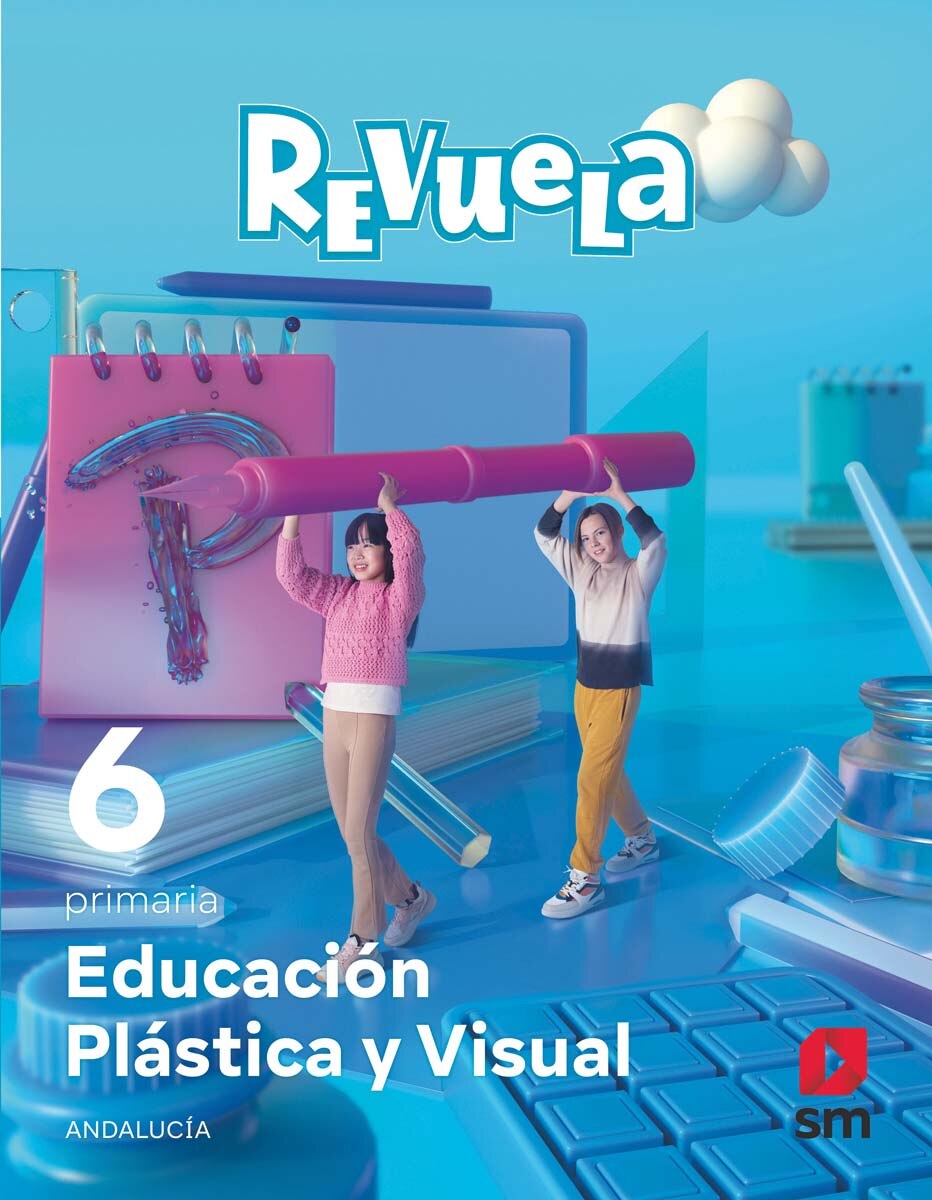 Portada de Educación Plástica y Visual. 6 Primaria. Revuela. Andalucía (Tapa blanda).