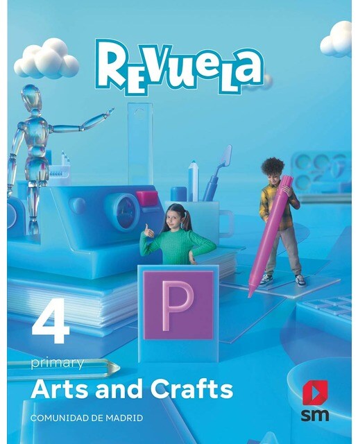 Portada de Arts and Crafts. 4 Primary. Revuela. Comunidad de Madrid (Tapa blanda).