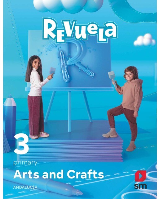 Portada de Arts and crafts. 3 Primaria. Revuela. Andalucía (Tapa blanda).