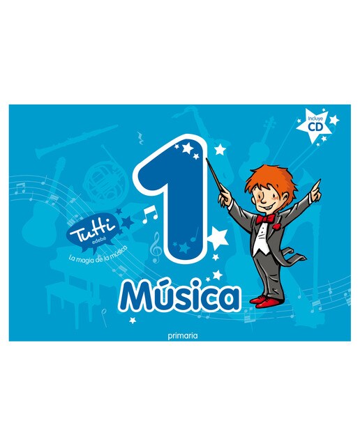 Portada de MÚSICA 1 (INCLUYE CD) (Tapa blanda).