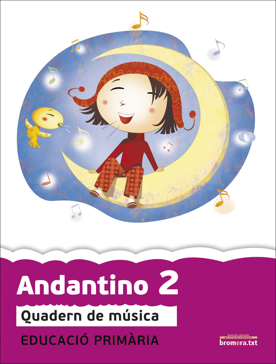 Andantino 2. Projecte Far: Quadern de música. Primer cicle de Primària. 2n curs  (Tapa blanda) 1