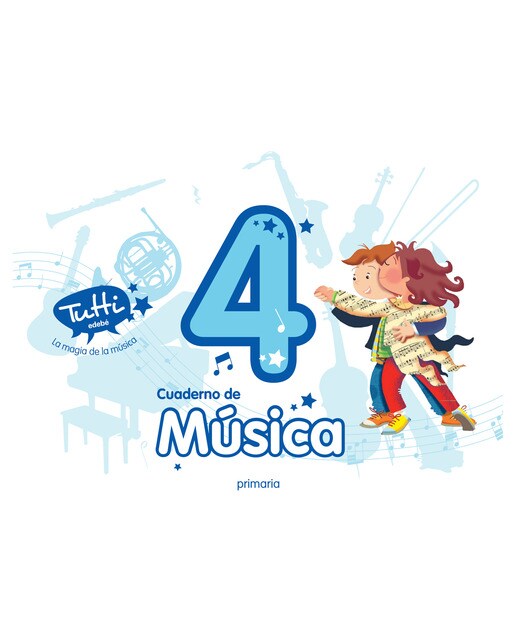 Portada de CUADERNO MÚSICA 4 (Tapa blanda).
