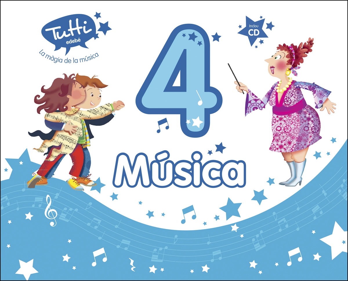 Portada de MÚSICA 4 (INCLOU CD) (Tapa blanda).