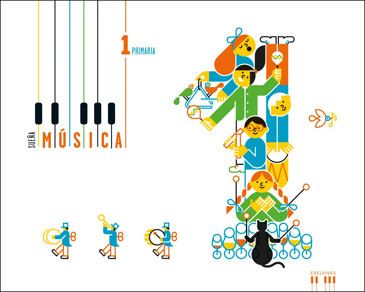 Portada de Proyecto Sueña música - Música 1 Primaria (Tapa blanda).