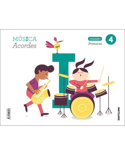 CUADERNO MUSICA ACORDES 4 PRIMARIA  (Tapa blanda) 1