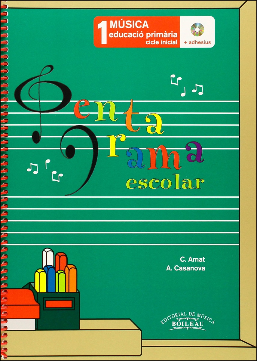 Pentagrama Escolar Música 1 CAT: Educació Primària. Cicle Inicial (Tapa blanda) 1