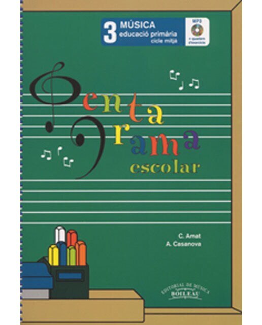 Imagen 0 de Pentagrama Escolar Música 3 CAT: Educació Primària. Cicle Mitjà