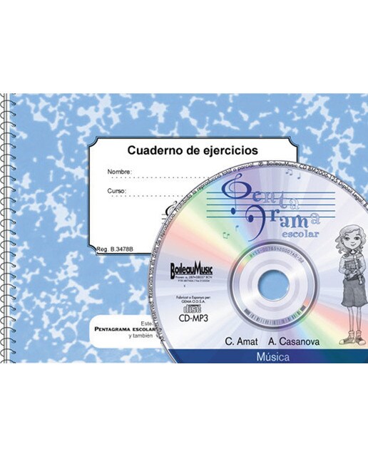 Portada de Pentagrama Escolar 3 - CD + Quadern d'exercicis