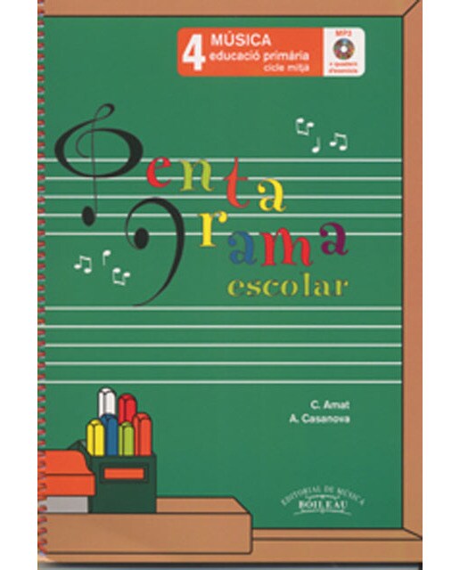 Imagen 0 de Pentagrama Escolar Música 4 CAT: Educació Primària. Cicle Mitjà