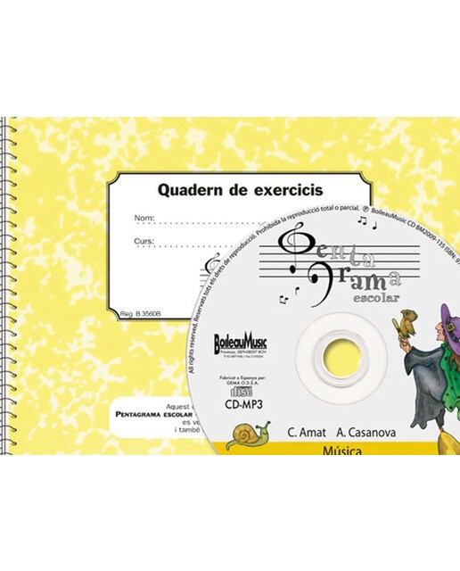 Pentagrama Escolar 5 - CD + Cuarderno de ejercicio