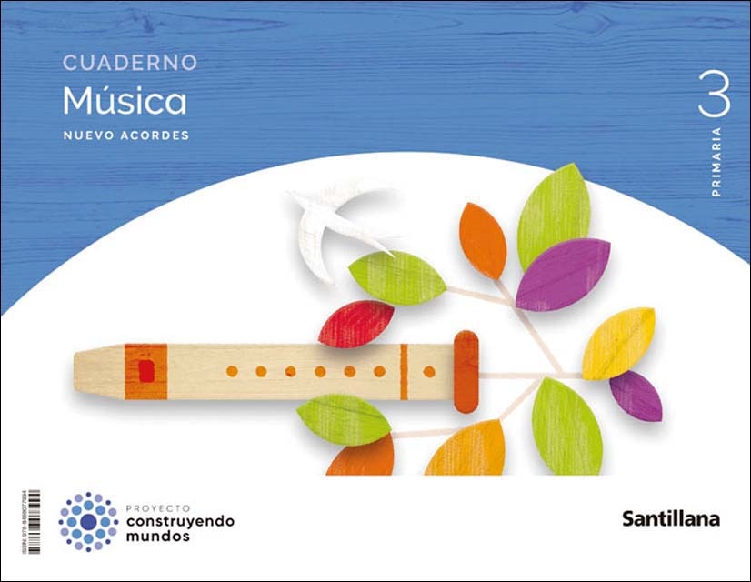 CUADERNO MUSICA NUEVO ACORDES 3 PRIMARIA CONSTRUYENDO MUNDOS  (Tapa blanda) 1
