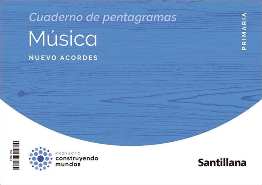 Portada de MUSICA NUEVO ACORDES 5 PRIMARIA CONSTRUYENDO MUNDOS.