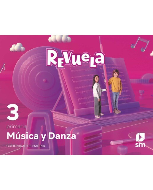 Portada de Música y Danza. 3 Primaria. Revuela. Comunidad de Madrid (Tapa blanda).