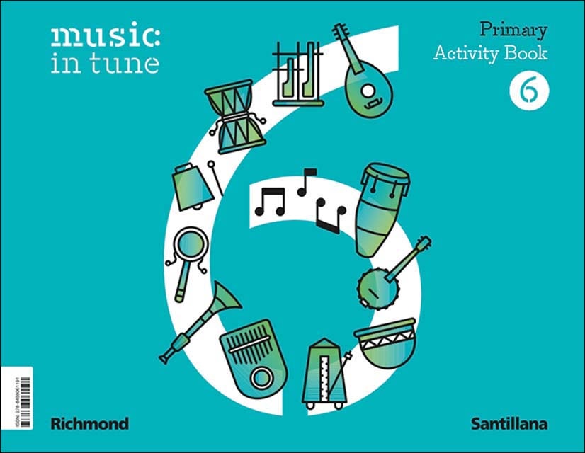MUSIC IN TUNE 6 PRIMARY ACTIVITY BOOK  (Tapa blanda) 1