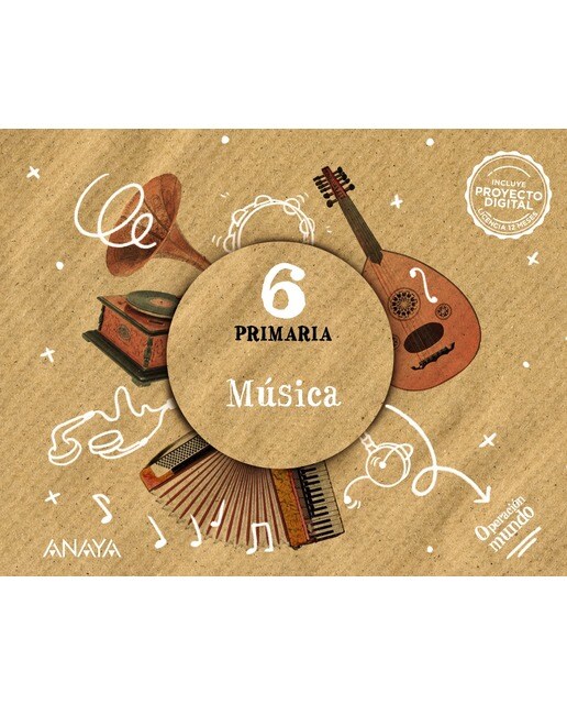 Portada de Música 6 (Tapa blanda).