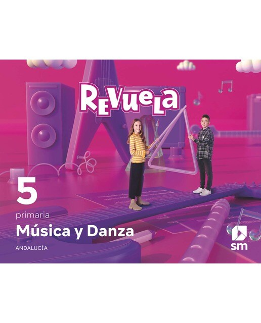 Portada de Música y Danza. 5 Primaria. Revuela. Andalucía (Tapa blanda).