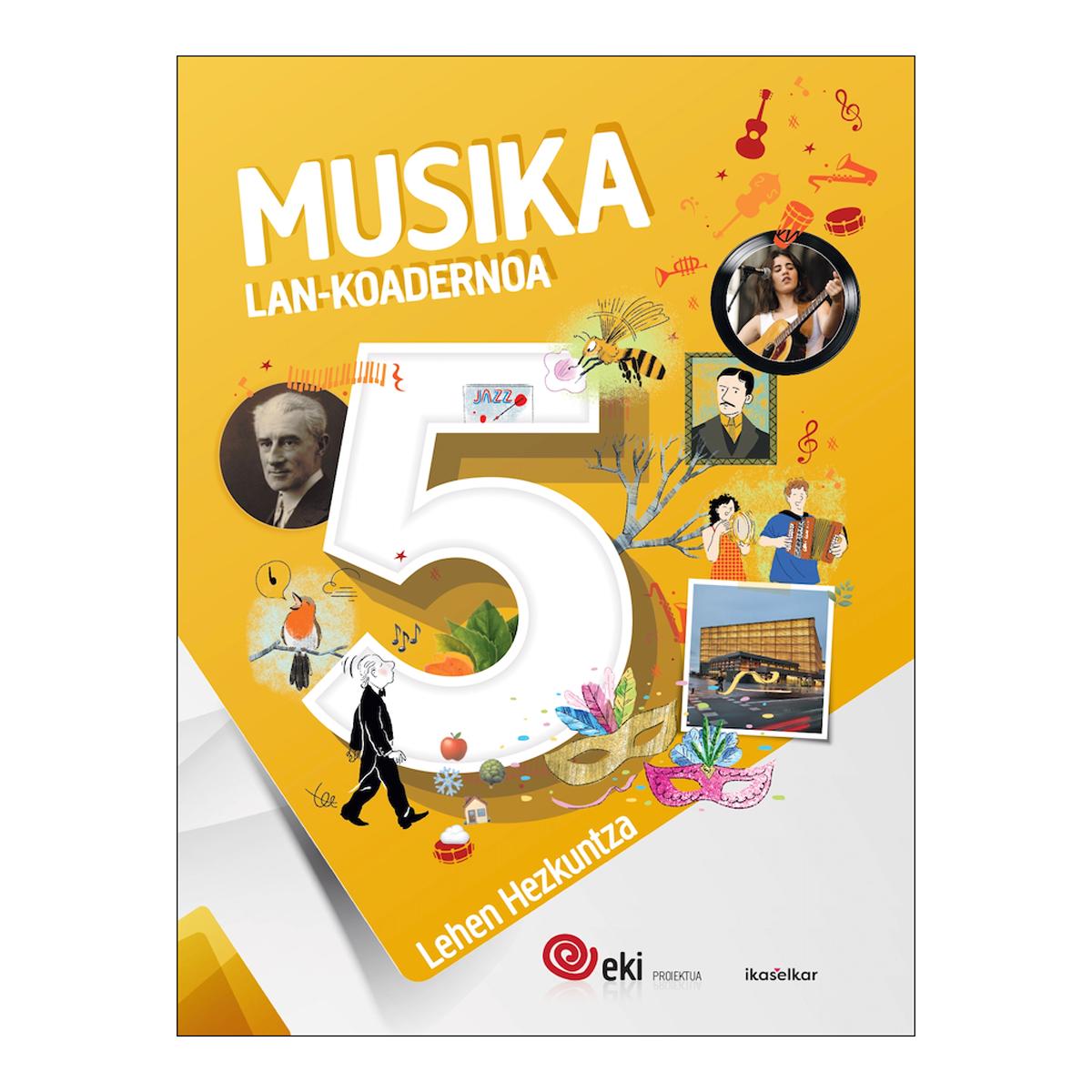 Portada de EKI LH 5. Musika 5. Lan-koadernoa
