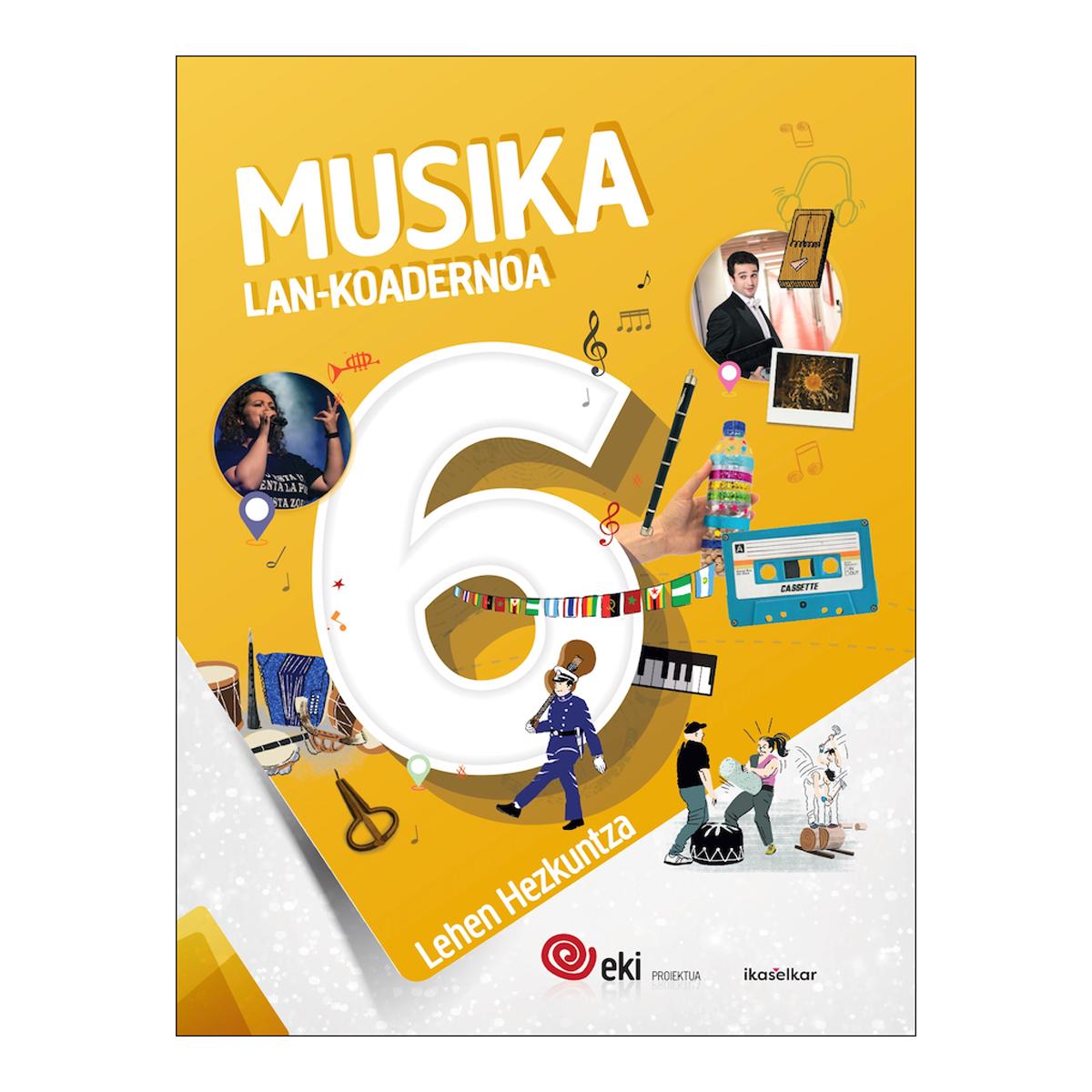Portada de EKI LH 6. Musika 6. Lan-koadernoa